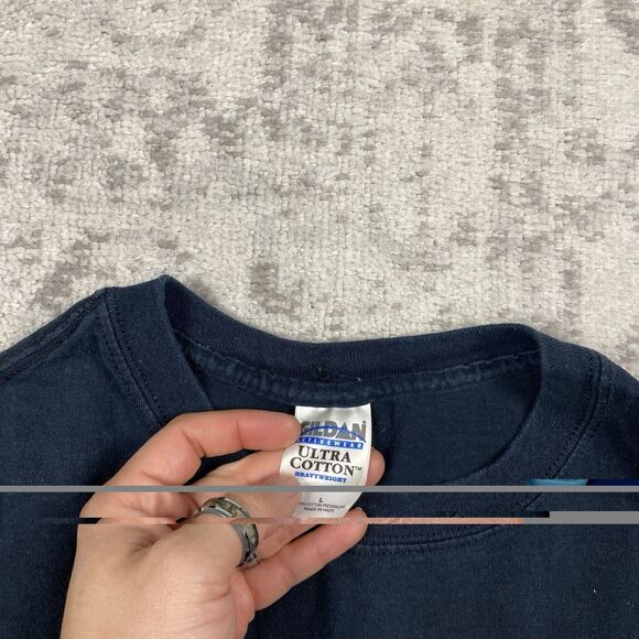 Without Music Life Would B Flat T Shirt Spell out Men’s Short Sleeve Size Large - Picture 4 of 5